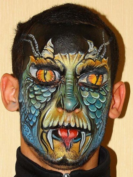 dragon face painting