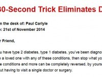 Paul Carlyle Diabetes Miracle Cure