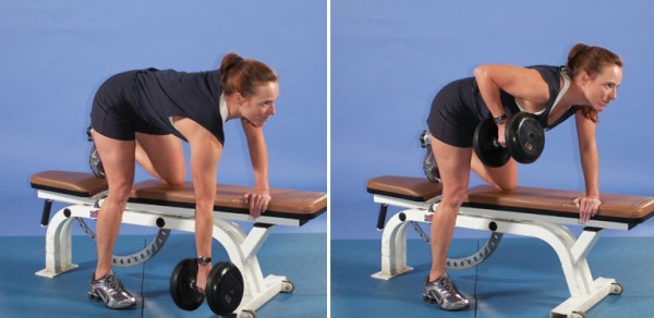 dumbbell row