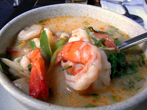 sour shrimp soup photo