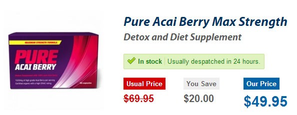 buy pure acai berry max