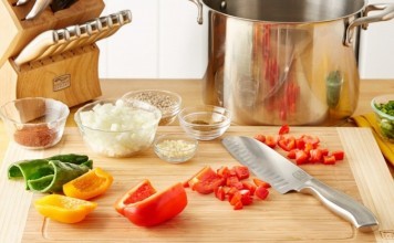 Review Chicago Cutlery Knife Block Set (1090390 Fusion 18-Piece) chicago cutlery knife block set