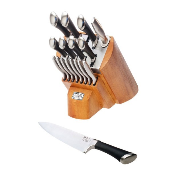 chicago cutlery knife block set