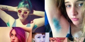 Dyeing Armpit Hair – New Beauty Trend For Girls dyeing armpit hair