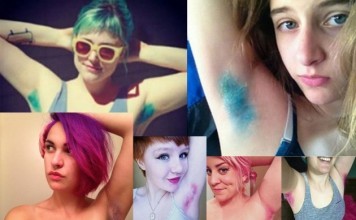 Dyeing Armpit Hair – New Beauty Trend For Girls dyeing armpit hair