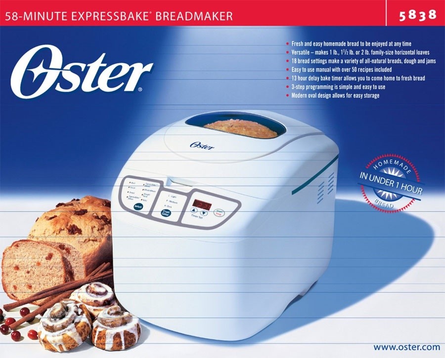 oster expressbake breadmaker