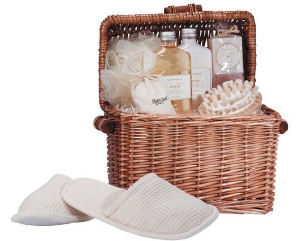 spa in a basket