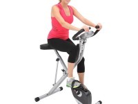 exerpeutic folding magnetic upright bike with pulse