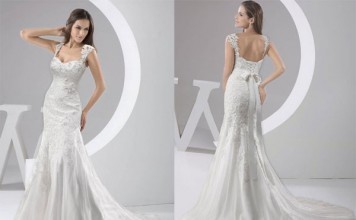 Review GEORGE BRIDE Chapel Train Wedding Dress (Sexy Wedding Dress) chapel train wedding dress