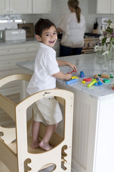 kids wood step stool