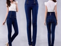 high waisted skinny jeans